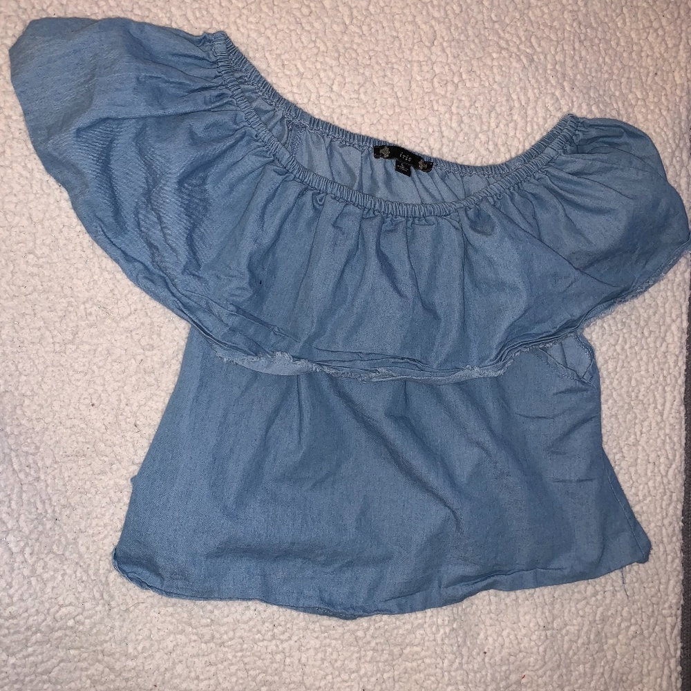 Cropped Off Shoulder Top